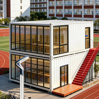 Maison mobile, conteneur résidentiel extérieur, conteneur à montage rapide, maison modulaire pour secours d'urgence, abri médical