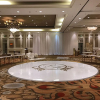 Pista de Baile Portátil Redonda, Moderna, Profesional, Resistente al Fuego, de Alto Brillo, para Decoración de Bodas y Eventos, Venta al Por Mayor