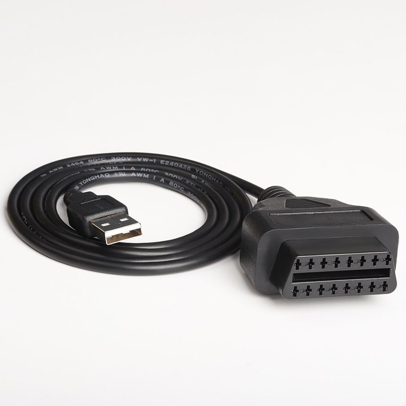 OBD2 female to USB connection cable car trip computer OBD adapter cable GPS cable