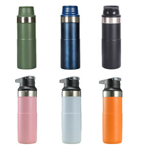 กระติกน้ำสุญญากาศสแตนเลสขนาด 16 ออนซ์ 450 มล. พร้อมฝาปิด - Product Image 1