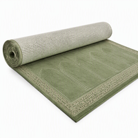 Tapis de mosquée jacquard écologique fabriqué à la machine, en nylon recyclé à poils longs, motif personnalisable pour Masjid Islamique