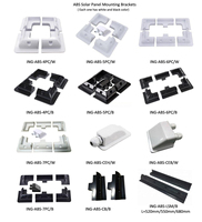 Supports de fixation d'angle pour panneaux solaires ABS avec passe-câbles pour camping-cars, bateaux, motorhomes, caravanes
