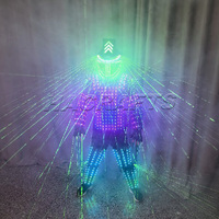 Kostum Robot LED Stilts Walker untuk Pertunjukan Panggung, Karnaval, Festival, Pesta, DJ, dengan Lampu, Harga Pabrik