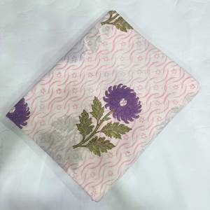Tissu floral imprimé à la main en Inde, qualité supérieure, 100 % coton, vendu au mètre, pour vêtements homme et femme - Product Image 5