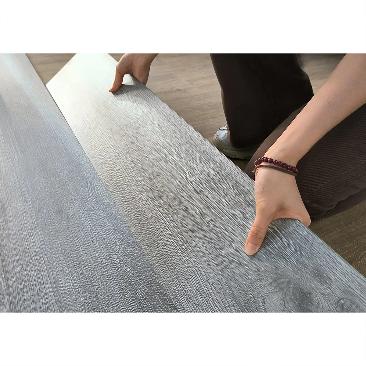 Foju best China factory supplier spc/pvc vinyl click flooring pisos de vinilo floor vinyl plank