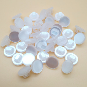10Mm 16L Flat Top Polyester Ngọc Trai Trắng Nút <span class=keywords><strong>Shank</strong></span>, Resin <span class=keywords><strong>Shank</strong></span> Nút - Product Image 2