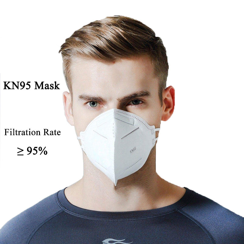 Stylish Protective KN95 Mask Filtration FFP2 Respirator Mask CE Standard Strong Breathable KN95 Face Masks for Adults