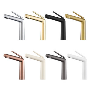 Copper Basin Faucet Single Handle <b>Deck</b> Mounted Single Hole Ceramic Valve Core For Bathroom Toilet Hot Cold Water Mixing - Product Image 4