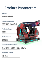 Producto Patentado Vr GT4 Ultra, Simulador de Realidad Virtual de Carreras de Coches F1 con 3 Pantallas 9D para Interiores, Gran Venta