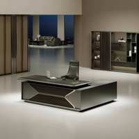 Bureau de direction pour PDG, table de bureau minimaliste et moderne, style de direction luxueux, qualité haut de gamme