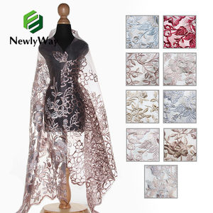 2022 NewlyWay <span class=keywords><strong>Fancy</strong></span> Pháp Voile Thêu <span class=keywords><strong>Net</strong></span> Ren Vải Ăn Mặc Làm Ren Vải Cho Phụ Nữ <span class=keywords><strong>Dresses</strong></span> - Product Image 2