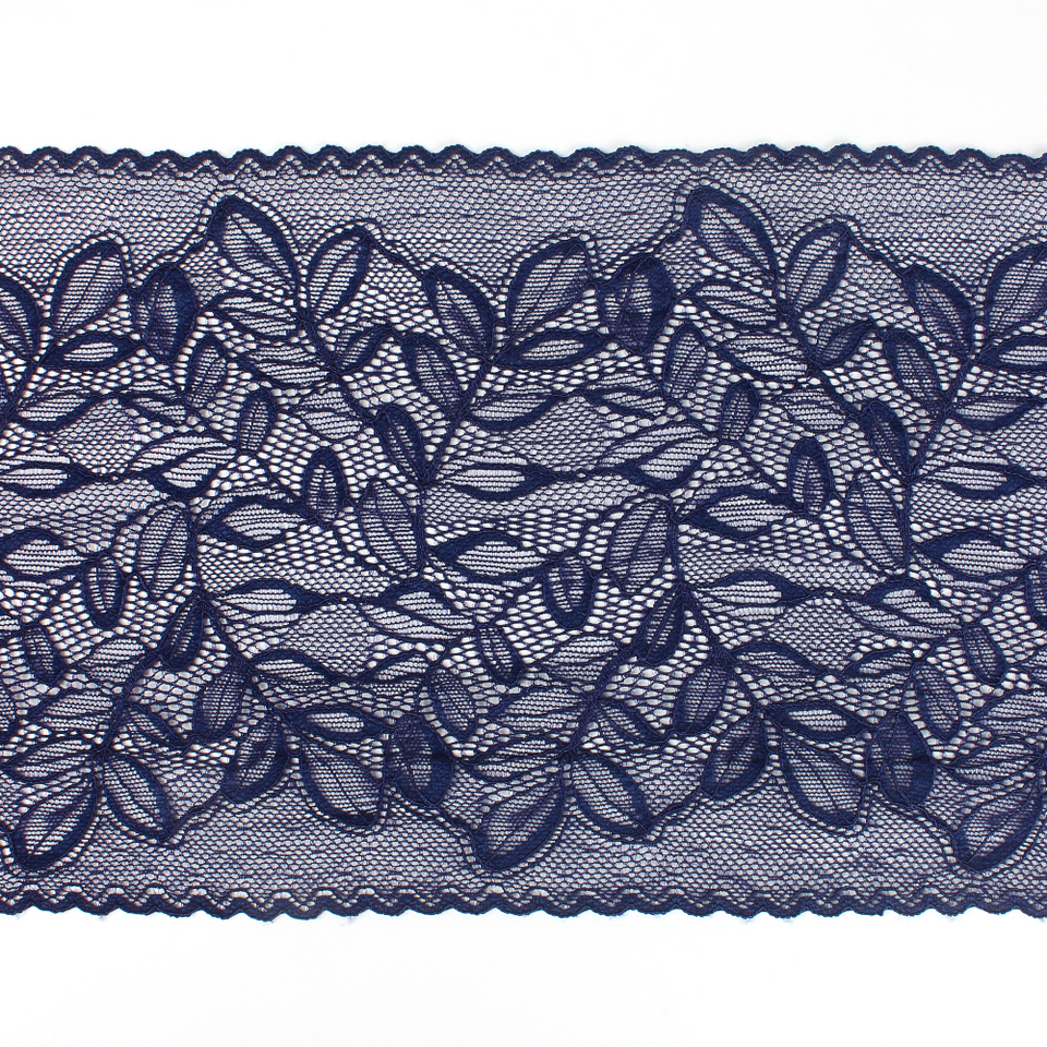 Professional Suppliers Stretch Lace Trim Elastic Lace Fabric For Lingerie Decorative Lace Warp Knitting Customized Flower Tirm