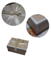 Coffret Cadeau de Noël Bleu Personnalisé – Emballage Surprise Vide Haut de Gamme pour Parfum, Foulard, Rouge à Lèvres – Anniversaire, Carré, Lamination Mate