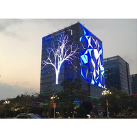 Écran LED transparent pour extérieur P8 P10 P15 P20 P31, grille, fenêtre, rideau, écran pour la publicité, façade multimédia LED