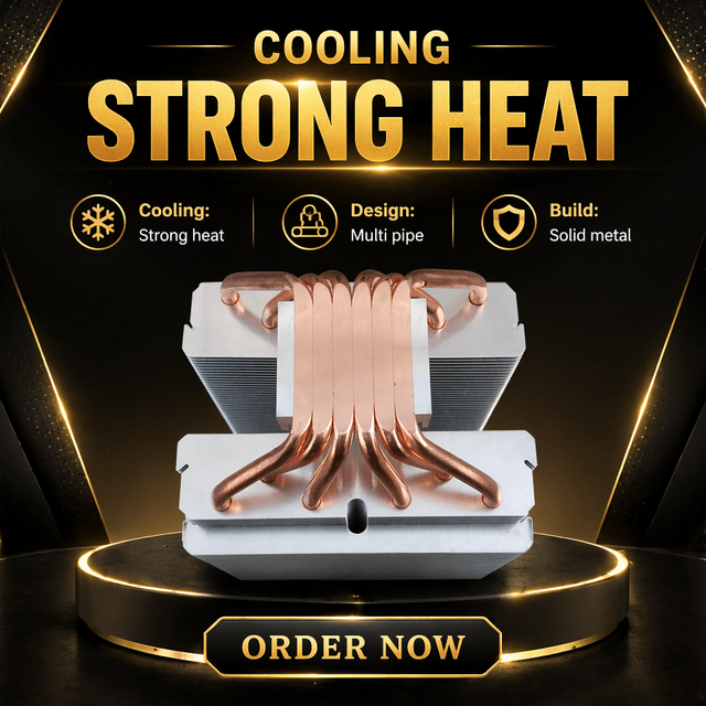 Custom Cpu Air 120mm Twin Tower Cooler Radiator 6 Copper Heat Pipe Fan Heatsink for CPU Intel LGA 775 1150 1151 1366 2011 AMD