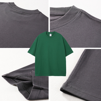 T-shirts personnalisés pour hommes 100% coton avec logo vierge Desgin Streetwear t-shirt à épaules tombantes T-shirts à manches courtes lourds pour homme