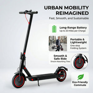 Scooter Eléctrico Plegable YIZHI para Adultos, Scooter Eléctrico Portátil con Luz LED, 3 Velocidades, Largo Alcance para Viajes Diarios - Product Image 4