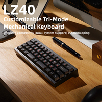 Clavier mécanique ZORNHER LZ40 noir, série 40, en alliage d'aluminium, codes personnalisés, clavier adapté aux mineurs