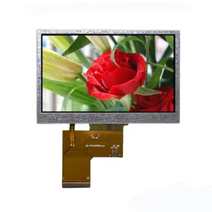 Precio bajo de la fábrica 4,3 pulgadas tft lcd panel 480*272 con 40 pin 24 bits interfaz RGB