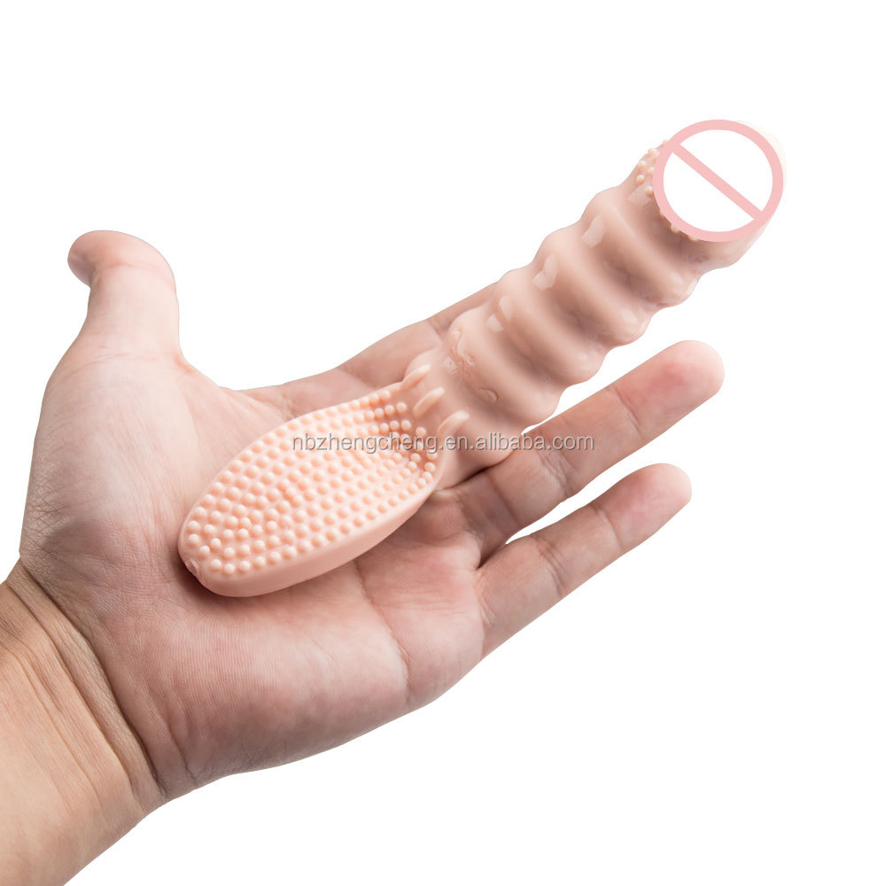 Realistic Dildo Finger Sleeve for G-Spot Stimulate Sex Toy Realistic Dildo Finger Sleeve for G-Spot Stimulate Sex Toy