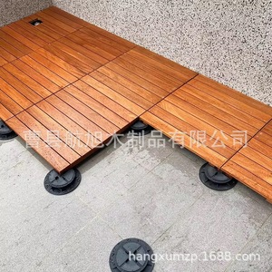 Suelo de madera maciza para exteriores, cuadrado, entrelazado, impermeable, para balcón, terraza, jardín. - Product Image 2