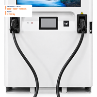Batterie de stockage LiFePO4 120 kWh, chargeur rapide DC 60 kW, double connecteur CCS2, OCPP1.6J, chargeur DC commercial pour voiture électrique