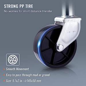 رافعة دوارة ثقيلة 1000 رطل مع عجلة 10 بوصة رافعة على لسان مقطورة رافعة للقوارب RV - Product Image 5