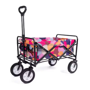 Chariot pliable avec roues, chariot utilitaire pliable pour le camping, le jardin, <span class=keywords><strong>la</strong></span> plage, le pique-nique, les courses - Product Image 4