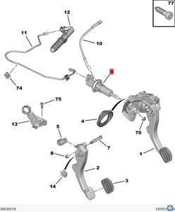 OE 9809425480 98 094 254 80 Peugeot <span class=keywords><strong>308</strong></span> <span class=keywords><strong>2011</strong></span>- (TX9) 4008 Maître-cylindre d'embrayage (avec un démarrage et un arrêt à clé) (marque Datwy) - Product Image 2
