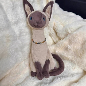 <strong>UK</strong> JC High Version 27cm Siamese <strong>Cat</strong> Plush Weighted Bottom Symmetrical Markings Soft Squishy Feel Premium Kitten Stuffed Toy - Product Image 5