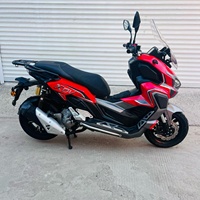 Longjia 250ADV Motocyclettes Premium à transmission automatique, scooter à essence avec frein à disque et ABS, moteur 1.25HP
