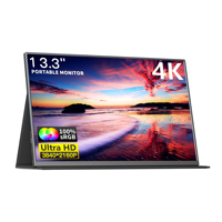 Vente directe d'usine 13.3 "ordinateur de jeu PC Display Extender Écran tactile portable Moniteur 4K