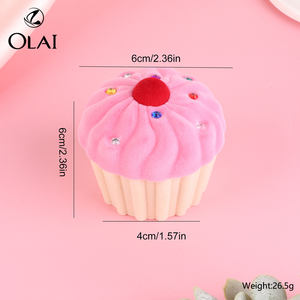 Stock gâteau forme <span class=keywords><strong>flocage</strong></span> velours cadeau proposition cadeau enfant bague pendentif chaîne bijoux boîte emballage - Product Image 5