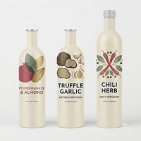 Bouteille en aluminium de 750 ml avec col ROPP, sans BPA, recyclable, bouteille d'huile d'olive de qualité supérieure, huile de cuisson biologique extra vierge, emballage métallique