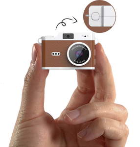 Newest 1080P Retro Digital <b>Camera</b> 0.96 Inch Nano Lanyard Keychain <b>Mini</b> Vintage Video for Children CMOS Imaging Sensor MicroSD - Product Image 4