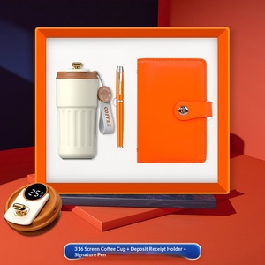 Juego de Regalo Empresarial, Taza de Café de Acero Inoxidable, Clip de Almacenamiento, Impresión UV, Diseño Moderno y Simple, Logotipo Personalizado <span class=keywords><strong>para</strong></span> Clientes - Product Image 5