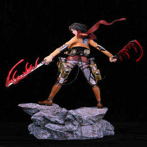 Mejor Venta caliente figura de acción Pvc Eren juguetes Attack on Titan <span class=keywords><strong>Levi</strong></span> <span class=keywords><strong>Mikasa</strong></span> Allen Anime figura Shingeki no Kyojin - Product Image 4