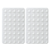 Support universel pour téléphone à ventouse double face en silicone, support de téléphone multifonctionnel en silicone avec 40 ventouses