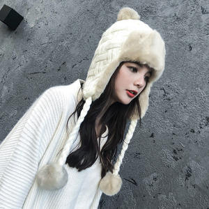 Gorro de Invierno Peruano Personalizado con Logotipo para Mujer, con Orejeras, Gorro de Sherpa para Esquí y Nieve - Product Image 4