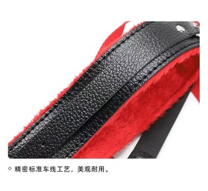 Grosir 10 buah Borgol merah hitam Model SM043 produk seks perlengkapan perbudakan mainan kit untuk pasangan - Product Image 4