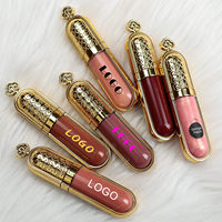 Brillant à lèvres doré Marque privée Brillant à lèvres étanche Tubes vides Vegan Pretty Lipgloss Containers Lipstick