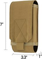 Telefoonholster voor heren met riemclip, stevige telefoonhoes voor buitengebruik, wandelen, bouwvakkers