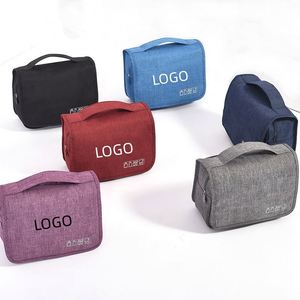 Bolsa de Aseo de Viaje Portátil, Impermeable, de Gran Capacidad, con Logotipo Personalizado, para Cosméticos y Maquillaje - Product Image 1
