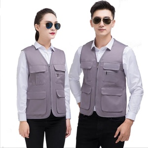 Wholesale Customized Logo <b>Waterproof</b> Polyester Workwear Vest for Unisex Fisherman Waistcoat Outdoor Hiking Safety <b>Work</b> Vests - Product Image 6
