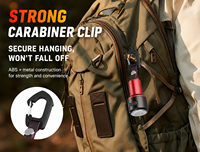 Mini lampe torche LED en alliage d'aluminium, porte-clés, rechargeable, lampe de secours