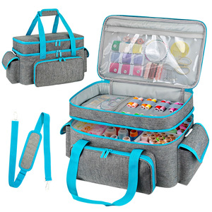 Universal Tool Storage Bag Multi Compartment 40-44 Pockets Removable Strap Handbag For Sewing And Craft Supplies - Product Image 1
