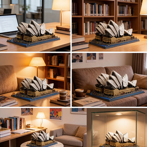 Blocs <span class=keywords><strong>de</strong></span> construction éducatifs sur <span class=keywords><strong>le</strong></span> thème <span class=keywords><strong>de</strong></span> l'architecture mondiale, modè<span class=keywords><strong>le</strong></span> <span class=keywords><strong>de</strong></span> la Mégaphone <span class=keywords><strong>de</strong></span> Sydney, Australie, jouet pour cadeau - Product Image 6