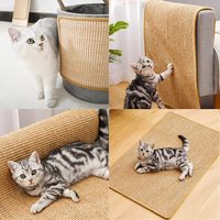 Nouveauté Tapis à gratter pour chat Gratte-patte de chat en sisal naturel Tapis à gratter pour chat