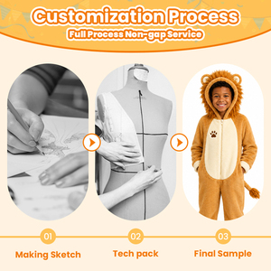 Combinaison en polaire douce pour bébé, costume <span class=keywords><strong>de</strong></span> lion nouveau-né, barboteuse à capuche avec crinière, fermeture éclair, déguisement safari - Product Image 2