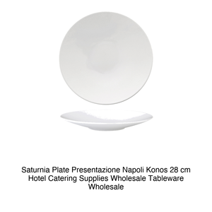 จาน Saturnia รุ่น Presentazione Napoli Konos ขนาด 28 ซม. อุปกรณ์จัดเลี้ยงโรงแรม ขายส่ง ภาชนะบนโต๊ะอาหาร ขายส่ง - Product Image 2